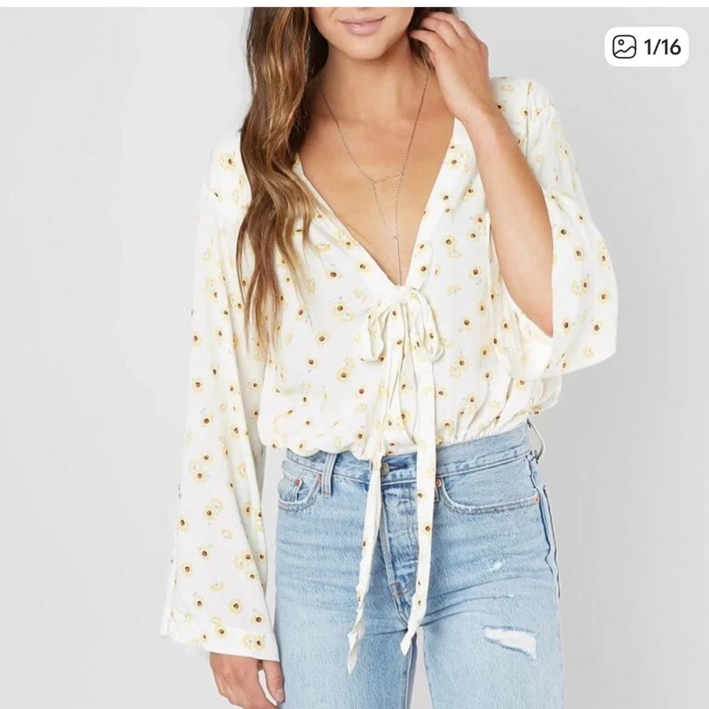 Intimately Free People Floral boho top size M